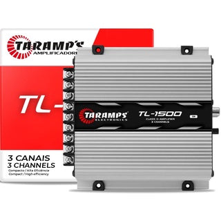 Módulo Amplificador Taramps TL1500 390W Rms 3 Canais 1 Canal 200W Rms 4 ohms 2 Canais 95W Rms 2 ohms (900877)
