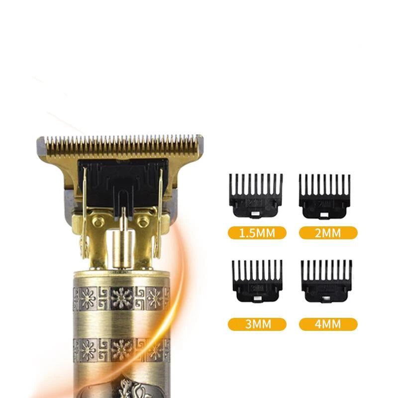 Máquina de cortar cabelo barbeiro profissional dragão elétrica bateria recarregável